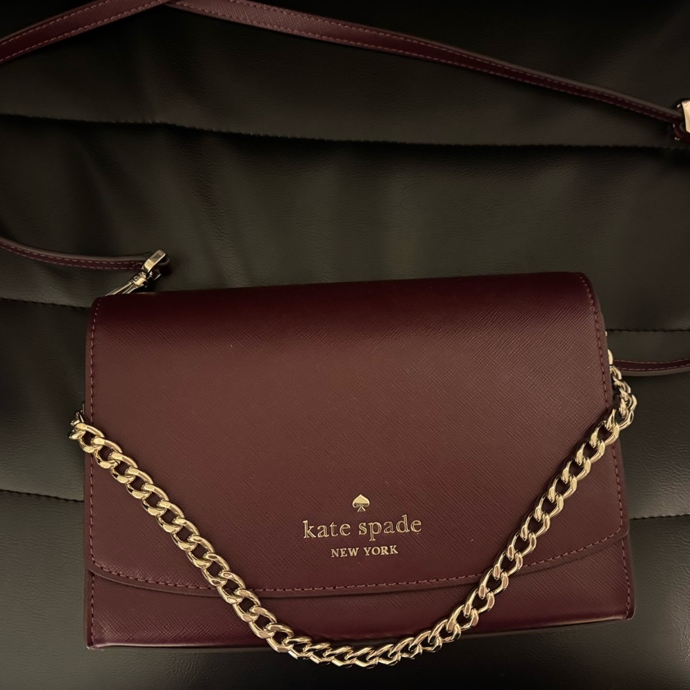 Kate Spade Burgundy Crossbody Bag